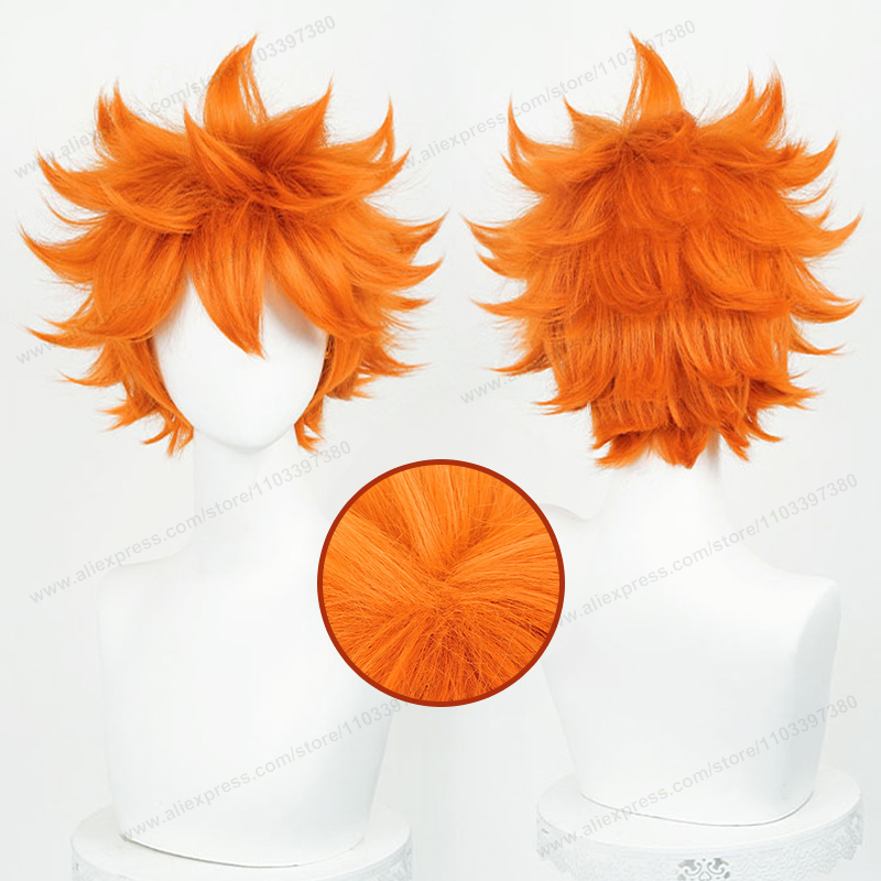 Anime Cosplay Orange Hair - Hinata Shoyo peruka do cosplay 26cm