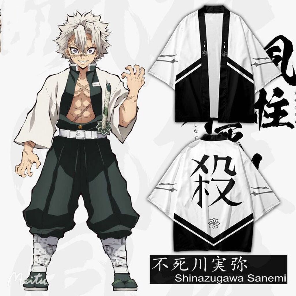 Demon Slayer Haori - Shinazugawa Sanemi Style drukowanie 3D japońskie