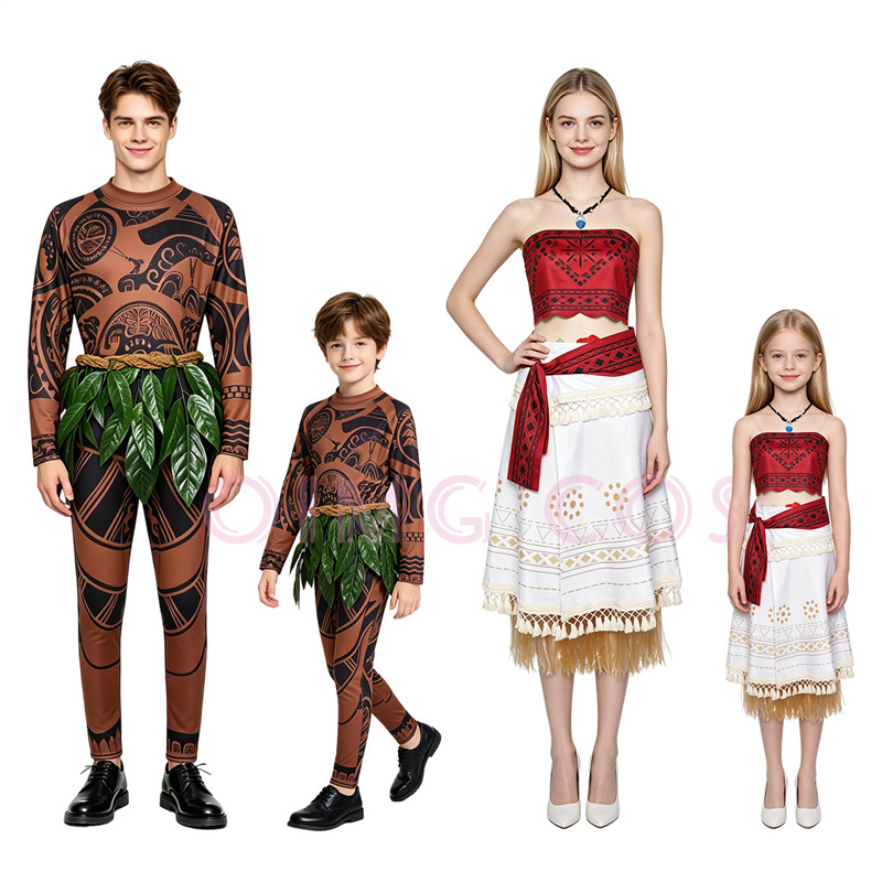 Anime Cosplay Outfits For Women - Moana Maui ‌ Kostium Cosplay Karnawałowy