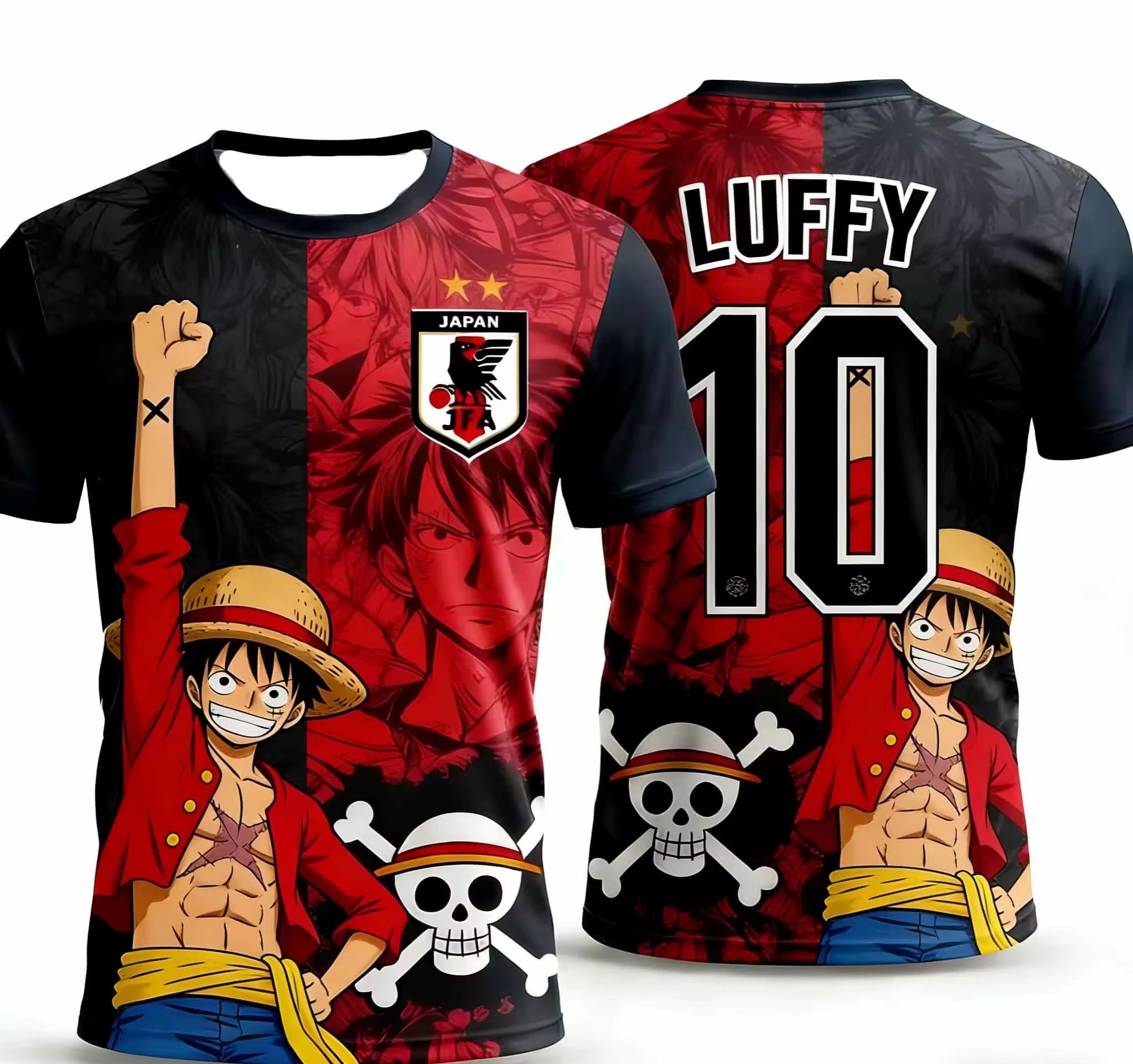 Quick Anime Cosplay - Koszulka piłkarska One Piece Luffy Anime