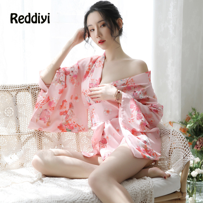 Demon Slayer Haori - Sakura Girl Kimono Dress Japanese Style