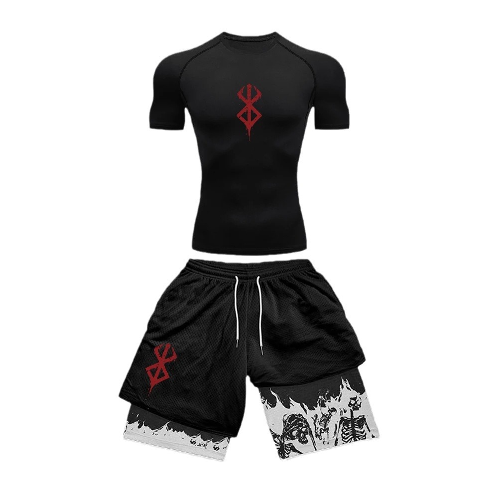 Quick Anime Cosplay - 2 szt./zestaw Strój sportowy anime Berserk