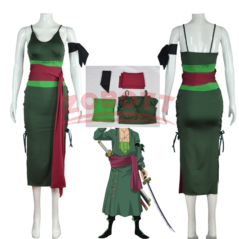 Anime Zoro Cosplay Female - Kostium Cosplay Anime Roronoa Zoro Wano