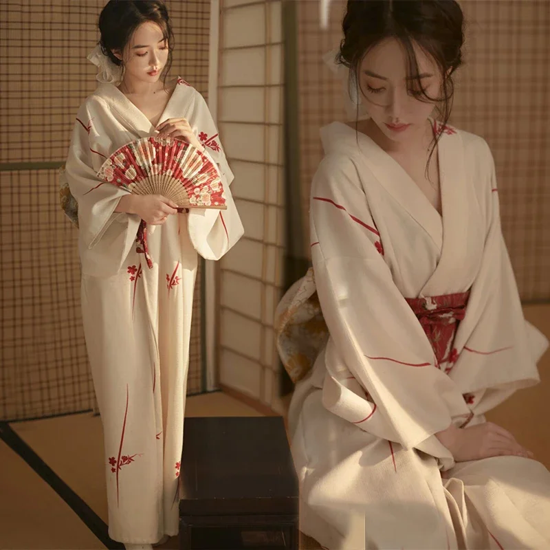 Asian Cosplay Anime - Japoński tradycyjny kardigan kimono kobiety ubierają