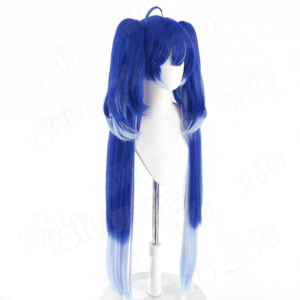 Anime Cosplay Blue Hair - Peruka do cosplayu Iuno z gry