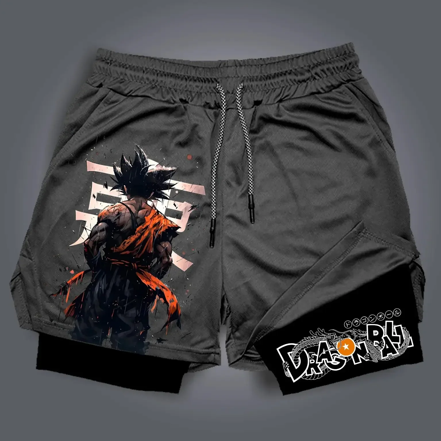 Quick Anime Cosplay - Męskie spodenki anime Dragon Ball 2026,