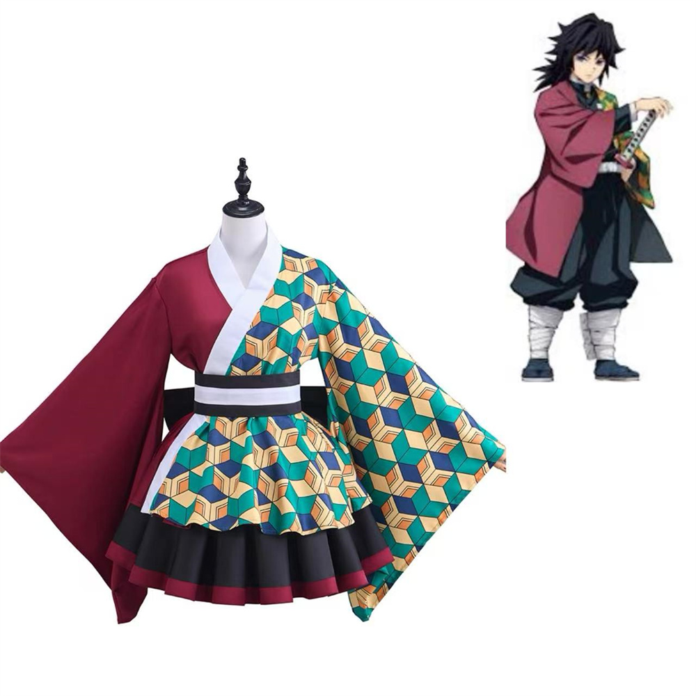 Demon Slayer Haori - Kostium Cosplay Anime Tomioka Giyuu Damski