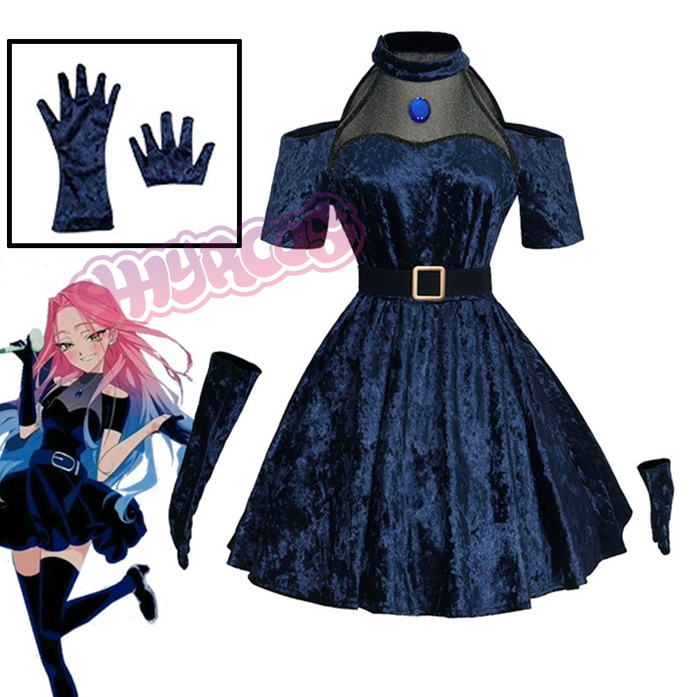 Mizi Cosplay Anime Alien Kosti – Anime Cosplay Blue Hair recenzja i cena