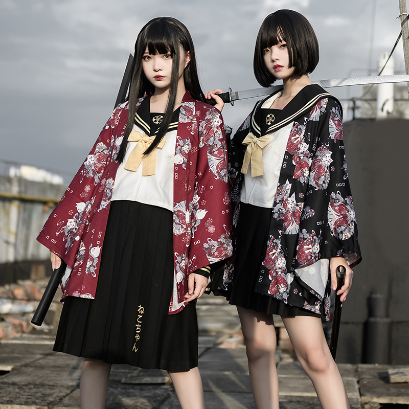 Retro Kimono Cardigan Japoński – Asian Cosplay Anime recenzja i cena