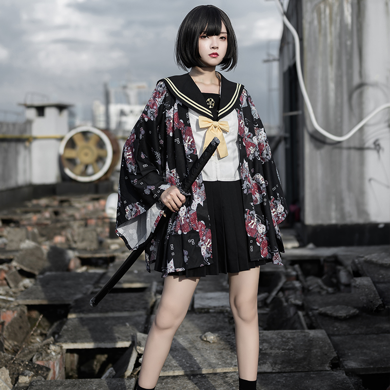 Retro Kimono Cardigan Japoński – Asian Cosplay Anime recenzja i cena
