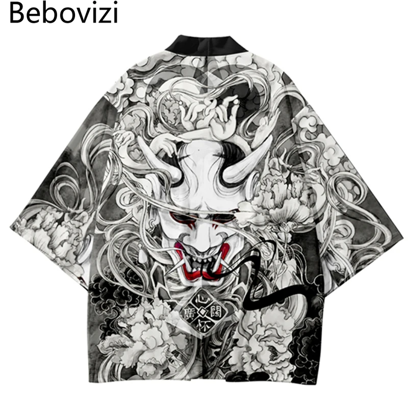 Demon Print Samurai Shirt Odzi – Asian Cosplay Anime recenzja i cena