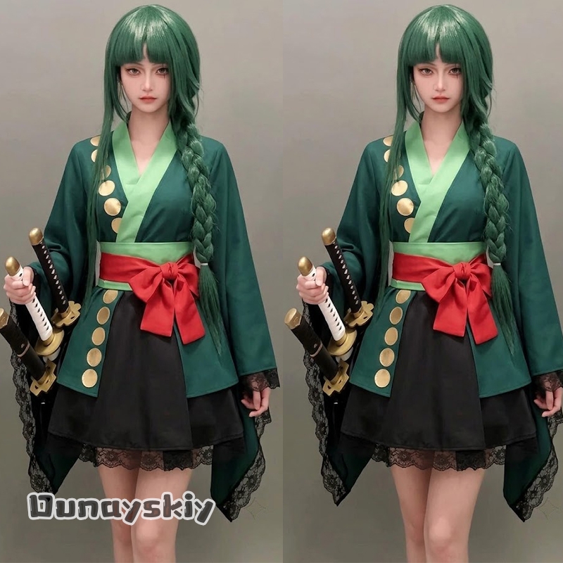 Kostium Cosplay Anime Roronoa  – Anime Zoro Cosplay Female recenzja i cena