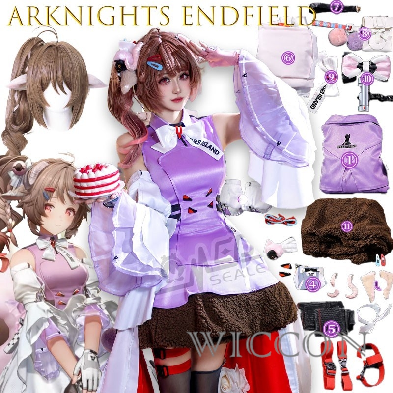 Halloween Dorosłowie Arknights – Anime Cosplay Blue Hair recenzja i cena