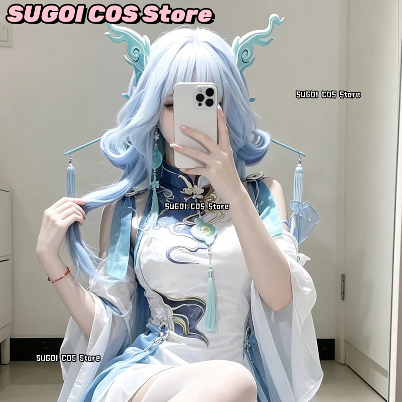 C921 Anime Gra Wuthering Waves – Anime Cosplay Blue Hair recenzja i cena