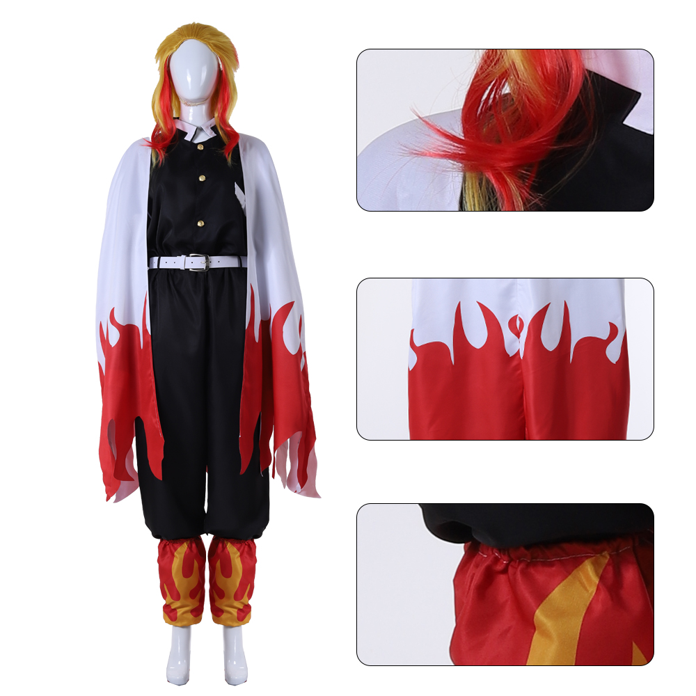 Kompletny strój cosplay Flame  – Demon Slayer Haori recenzja i cena
