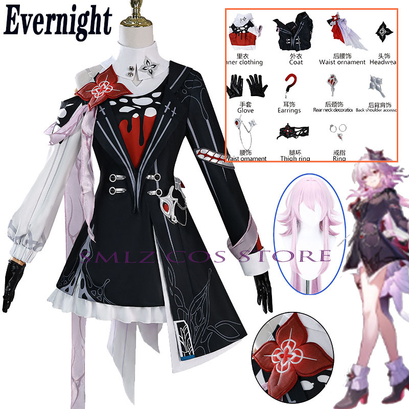 Nowy strój cosplay Evernight z – Anime Cosplay Outfits For Women recenzja i cena