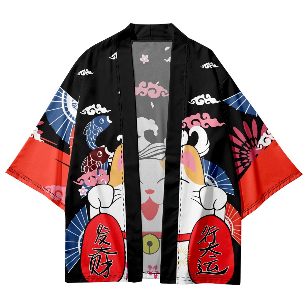 Yukata Cosplay Kot Nadruk Kard – Asian Cosplay Anime recenzja i cena