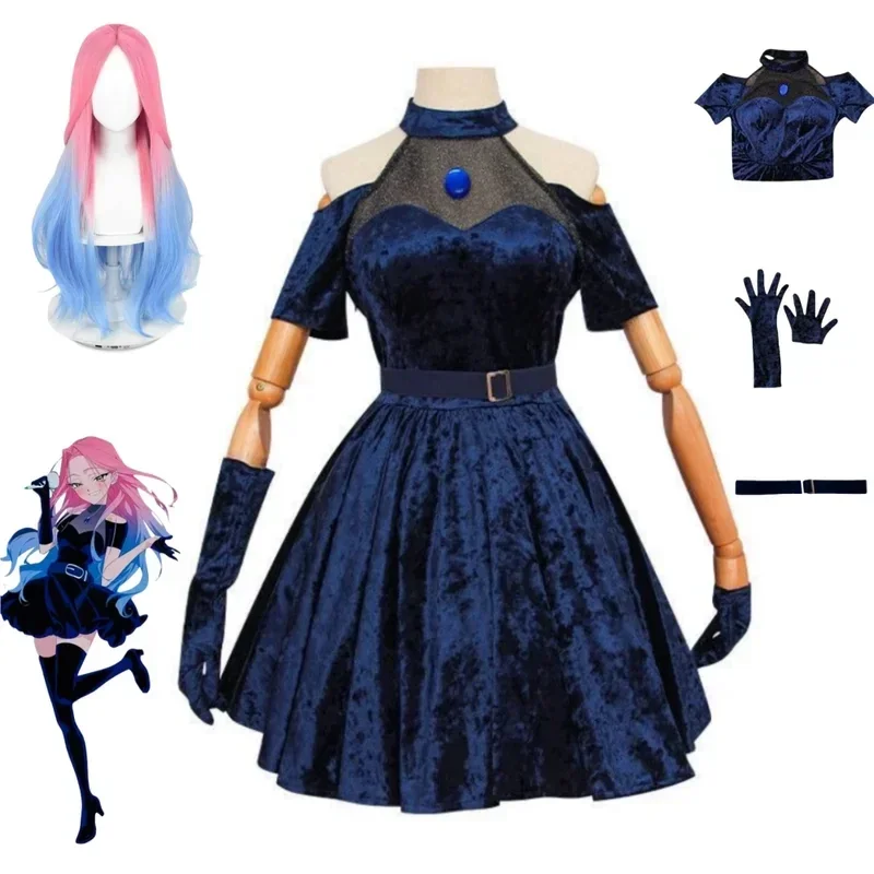 Kostium cosplay Mizi z 2026 ro – Anime Cosplay Blue Hair recenzja i cena