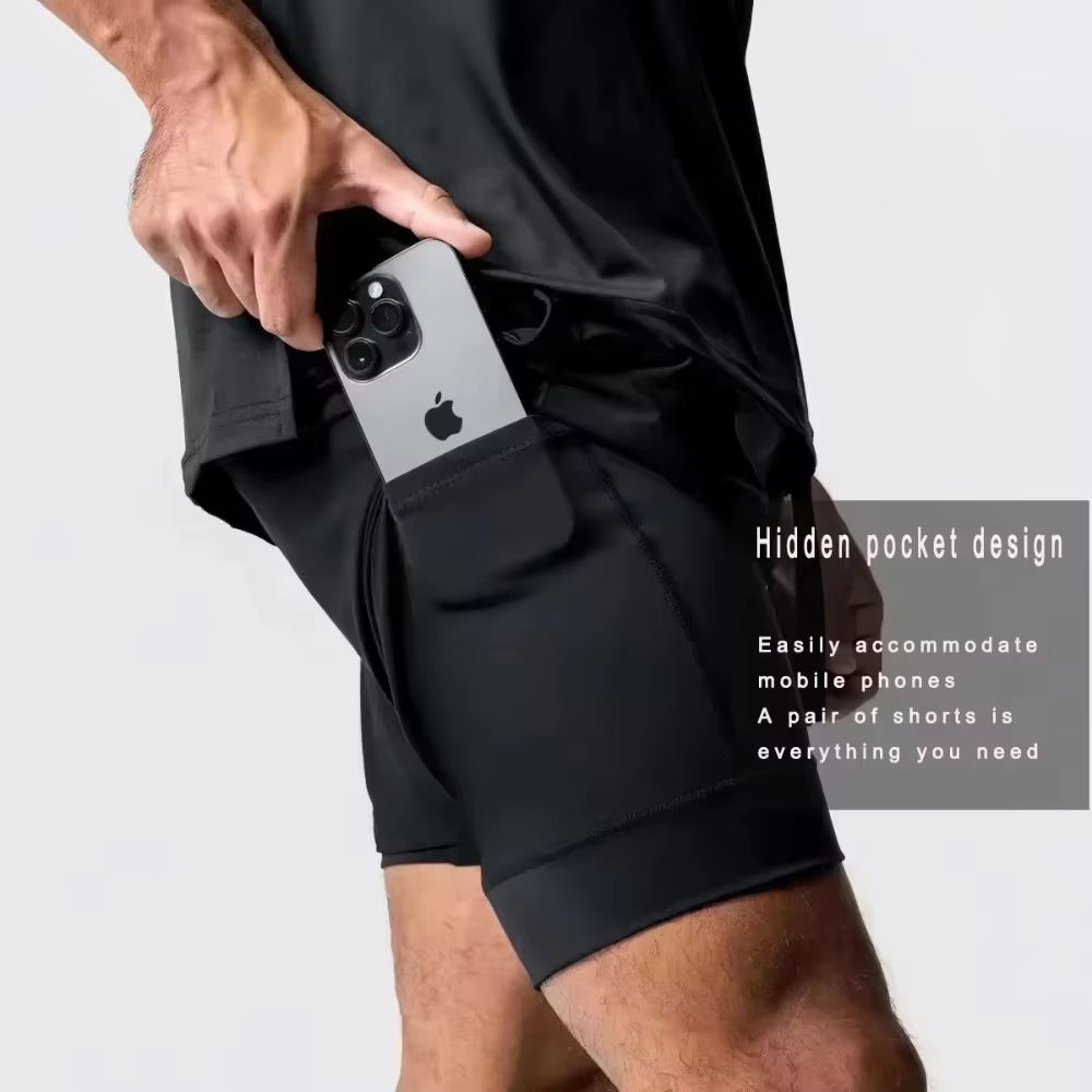 Męskie spodnie fitness 2w1 Sol – Quick Anime Cosplay recenzja i cena