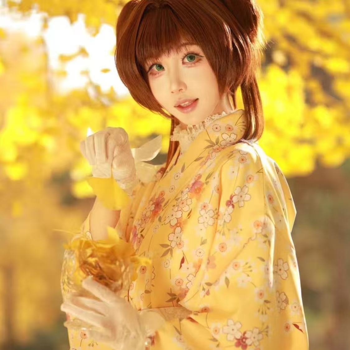 Urocze Żółte Kimono Dziewczęce – Asian Cosplay Anime recenzja i cena