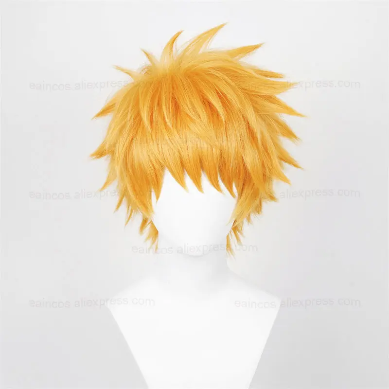 Anime Kurosaki Ichigo peruka d – Anime Cosplay Orange Hair recenzja i cena