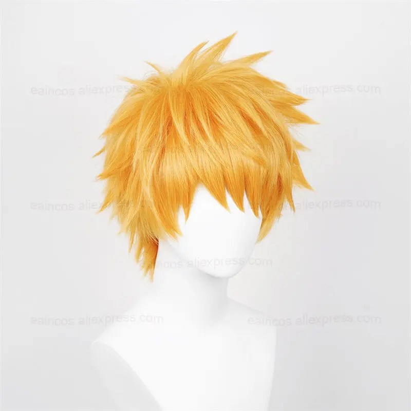 Anime Kurosaki Ichigo peruka d – Anime Cosplay Orange Hair recenzja i cena